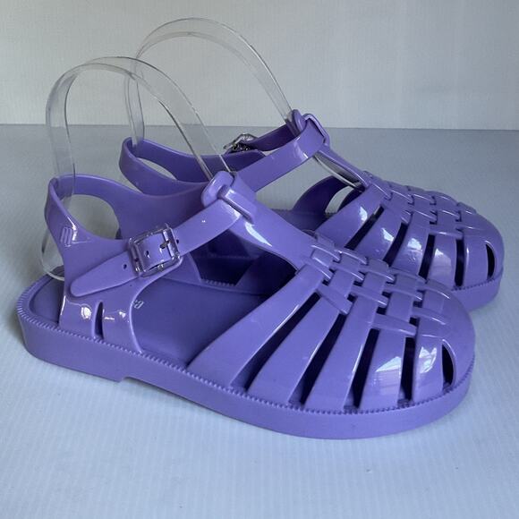 Mini Melissa Jelly Sandals • Purple • Toddler Size 2 • Girls - Picture 3 of 8